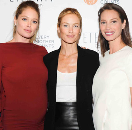 Doutzen Kroes, Carolyn Murphy y Christy Turlington